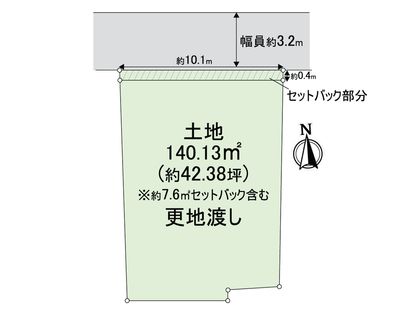 左京区松ケ崎東町 区画図
