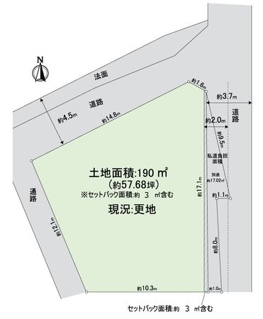 左京区鹿ケ谷桜谷町 区画図