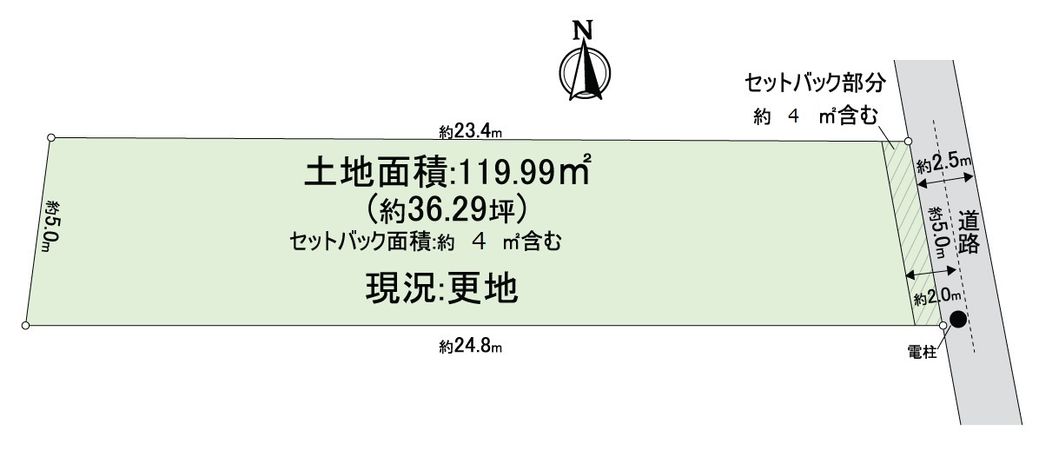 北区新御霊口町 区画図