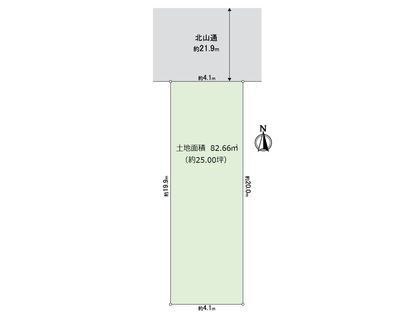 左京区松ケ崎今海道町 区画図