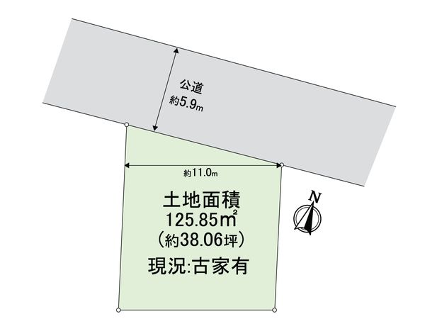 左京区北白川東久保田町 区画図