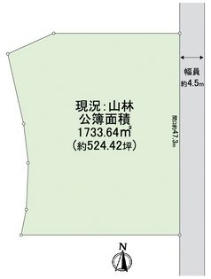 北区大北山原谷乾町 区画図