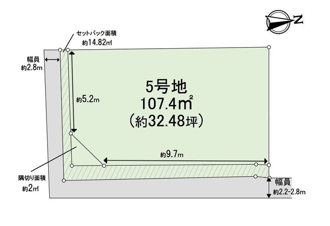 北区紫野上柏野町 5号地 区画図 北区紫野上柏野町 5号地 区画図