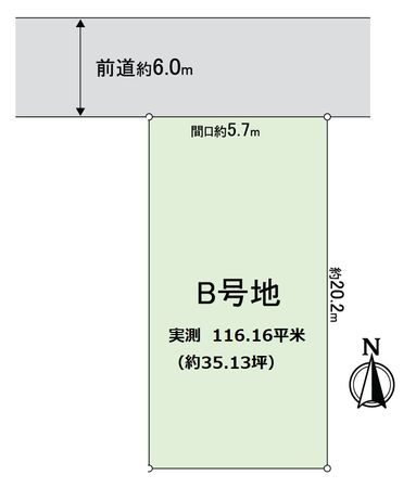 左京区松ケ崎三反長町 区画図 左京区松ケ崎三反長町 区画図