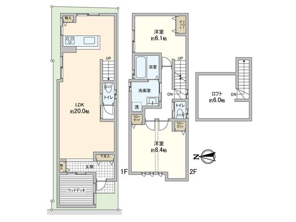 建物プラン例 (間取り図)