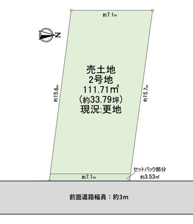 北区紫野泉堂町 2号地 区画図 北区紫野泉堂町 2号地 区画図