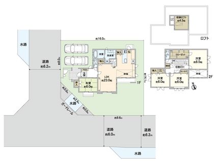 左京区岩倉幡枝町 間取図(平面図)