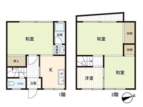 左京区田中西大久保町 間取図(平面図) 間取図(平面図)