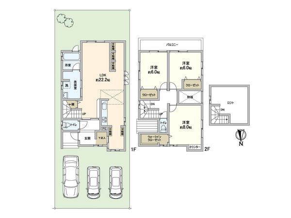 北区上賀茂蝉ケ垣内町 間取図(平面図) 間取図(平面図)