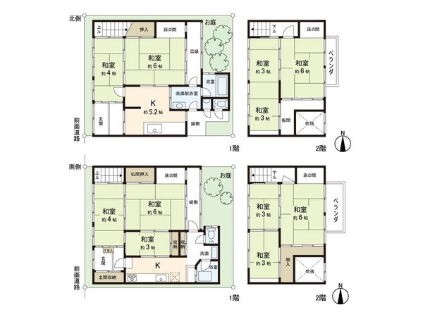 北区紫竹下芝本町 間取図(平面図) 北区紫竹下芝本町 間取図(平面図)