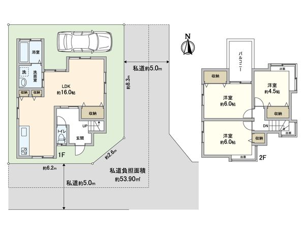 左京区修学院千万田町 間取図(平面図)