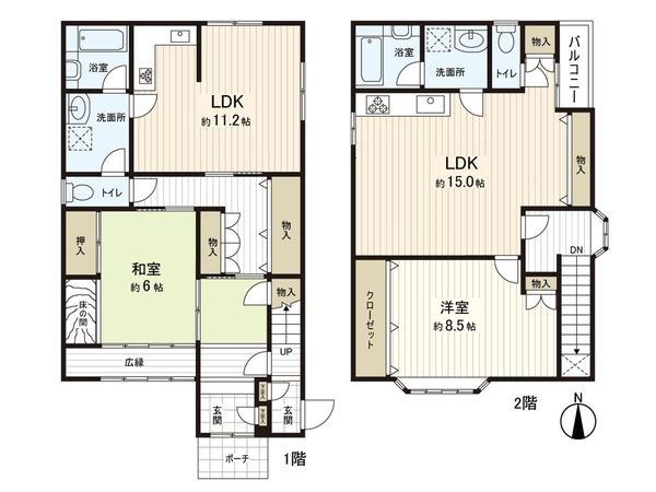左京区浄土寺南田町 間取図(平面図)