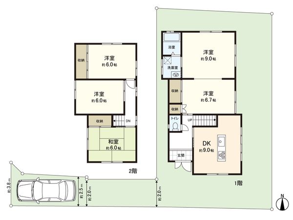 左京区岩倉三宅町 間取図(平面図)