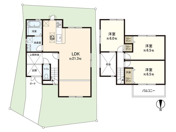 左京区鹿ケ谷桜谷町 間取図(平面図)