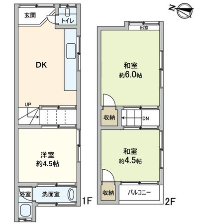 左京区山端大塚町 間取図(平面図) 左京区山端大塚町 間取図(平面図)