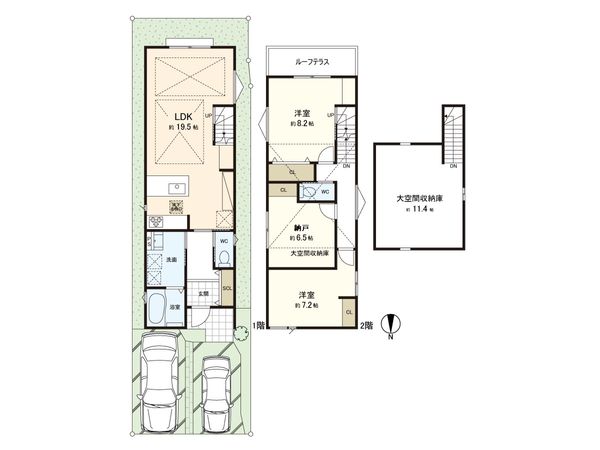 北区紫竹下芝本町 間取図(平面図)