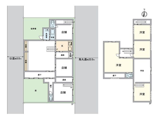 上京区今出川通烏丸東入相国寺門前町 間取図(平面図)