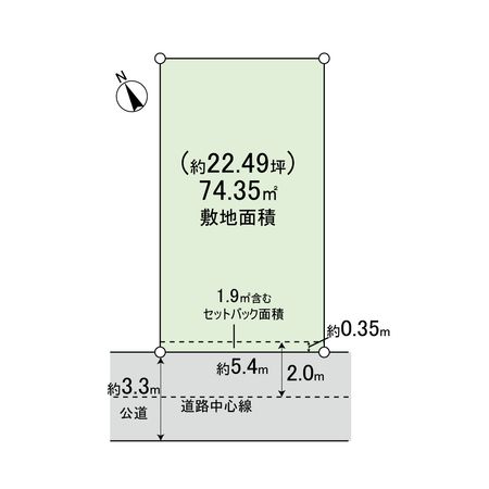 左京区浄土寺下南田町 間取図(平面図)