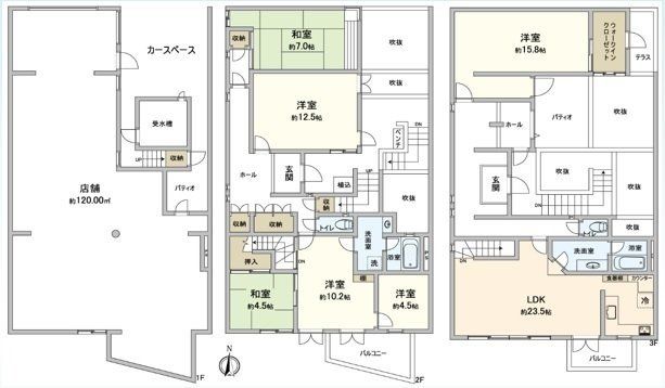 北区小山西大野町 間取図(平面図) 北区小山西大野町 間取図(平面図)