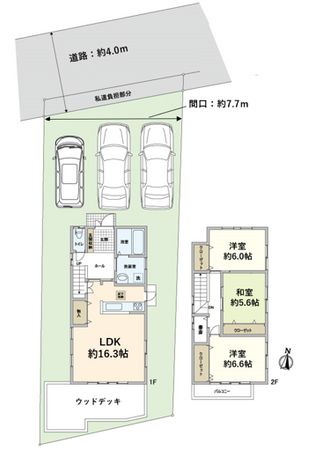 左京区岩倉幡枝町 間取図(平面図) 左京区岩倉幡枝町 間取図(平面図)