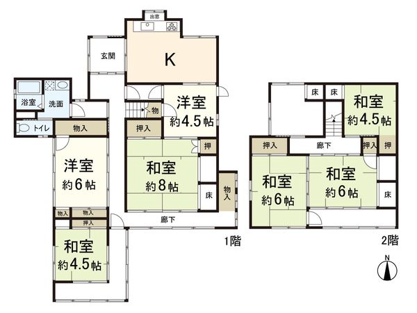 左京区岩倉上蔵町 間取図(平面図) 左京区岩倉上蔵町 間取図(平面図)