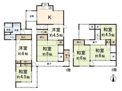 左京区岩倉上蔵町 間取図(平面図)