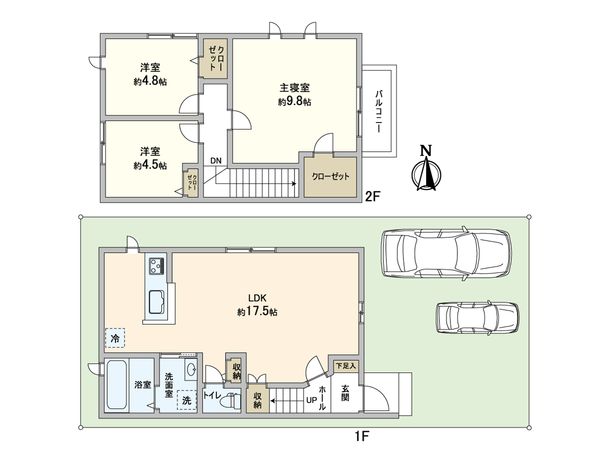 北区小山上板倉町 間取図(平面図) 北区小山上板倉町 間取図(平面図)