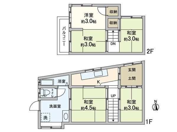 左京区吉田中大路町 間取図(平面図) 左京区吉田中大路町 間取図(平面図)