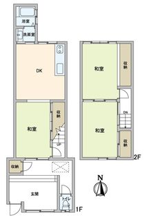 上京区御前通今小路上る馬喰町 間取図(平面図)