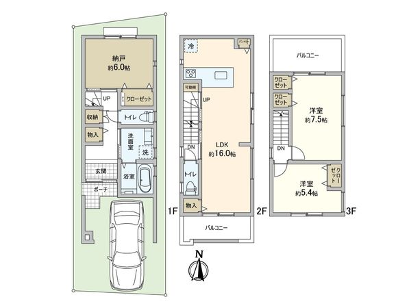 北区紫竹西栗栖町 5号地 間取図(平面図) 北区紫竹西栗栖町 5号地 間取図(平面図)