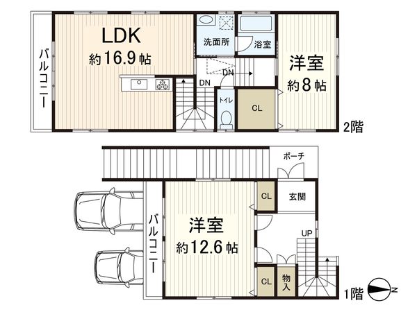 左京区岩倉幡枝町 間取図(平面図) 左京区岩倉幡枝町 間取図(平面図)