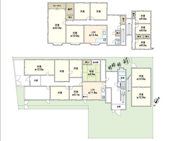 左京区下鴨下川原町 間取図(平面図) 左京区下鴨下川原町 間取図(平面図)