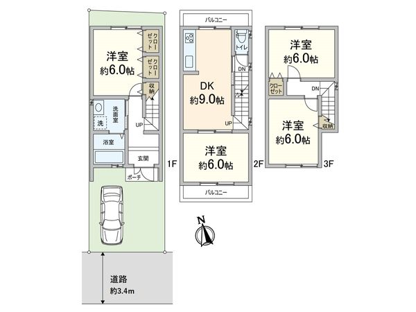 上京区主税町 間取図(平面図) 上京区主税町 間取図(平面図)