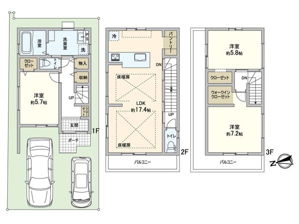 北区大将軍西鷹司町 間取図(平面図) 北区大将軍西鷹司町 間取図(平面図)