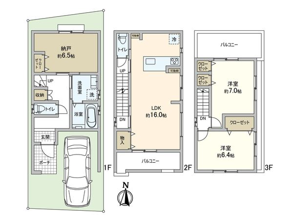 北区紫竹西栗栖町 3号地 間取図(平面図) 北区紫竹西栗栖町 3号地 間取図(平面図)