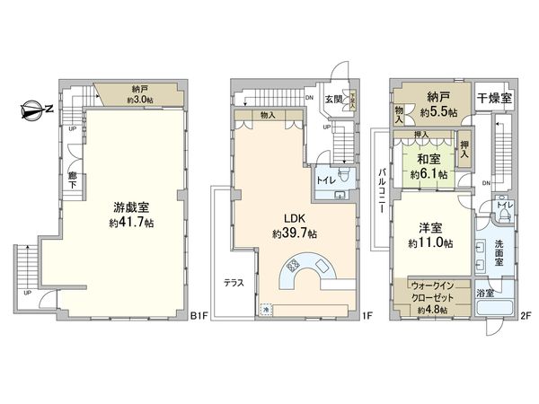 北区衣笠東御所ノ内町 間取図(平面図) 北区衣笠東御所ノ内町 間取図(平面図)