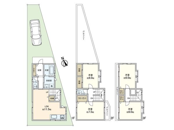 左京区一乗寺南大丸町 間取図(平面図) 左京区一乗寺南大丸町 間取図(平面図)