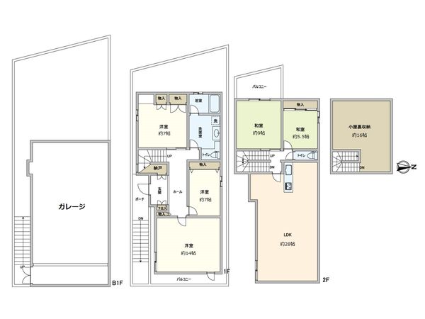 北区西賀茂今原町 間取図(平面図) 北区西賀茂今原町 間取図(平面図)
