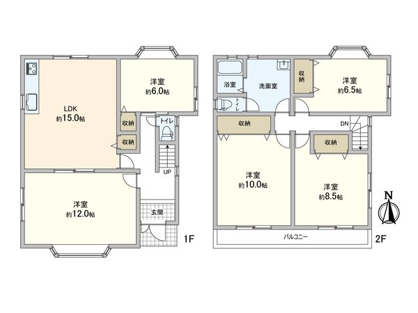 北区衣笠赤阪町 間取図(平面図) 北区衣笠赤阪町 間取図(平面図)