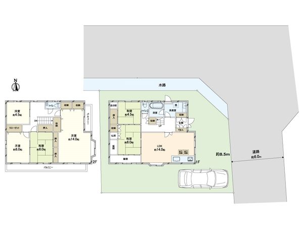 北区西賀茂南今原町 間取図(平面図) 北区西賀茂南今原町 間取図(平面図)