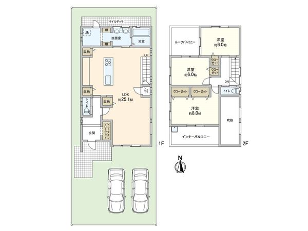 北区平野東柳町 C号地 間取図(平面図) 北区平野東柳町 C号地 間取図(平面図)