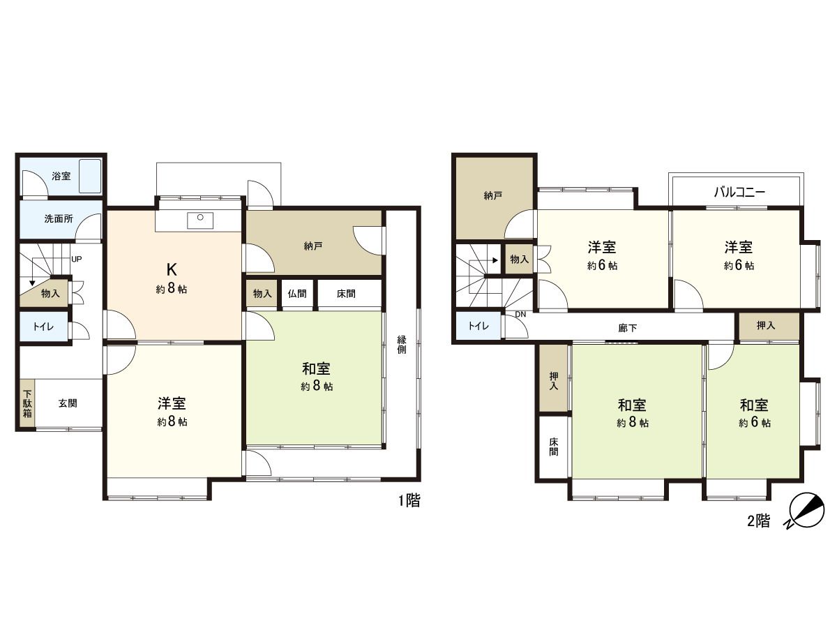 左京区岩倉幡枝町 間取図(平面図) 間取図(平面図)