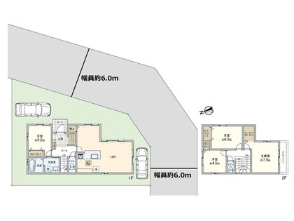左京区岩倉幡枝町 間取図(平面図)
