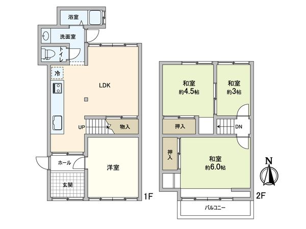 左京区北白川山ノ元町 間取図(平面図) 左京区北白川山ノ元町 間取図(平面図)