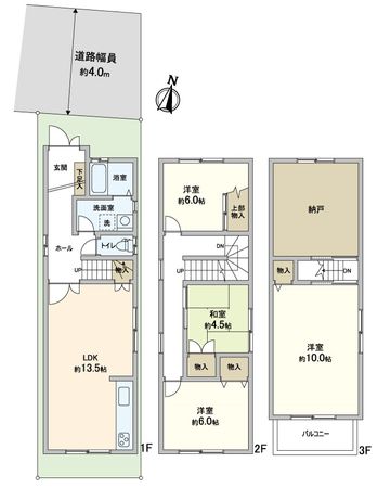 北区大宮西野山町 間取図(平面図)