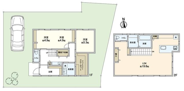 左京区岩倉幡枝町 間取図(平面図)