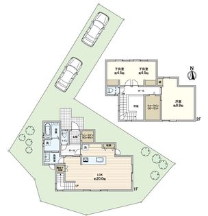 左京区岩倉幡枝町 間取図(平面図)