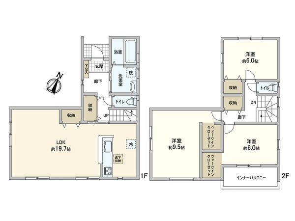 北区鷹峯南鷹峯町 1号棟 間取図(平面図) 北区鷹峯南鷹峯町 1号棟 間取図(平面図)