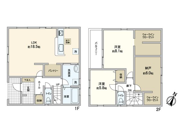 北区鷹峯南鷹峯町 3号棟 間取図(平面図) 北区鷹峯南鷹峯町 3号棟 間取図(平面図)