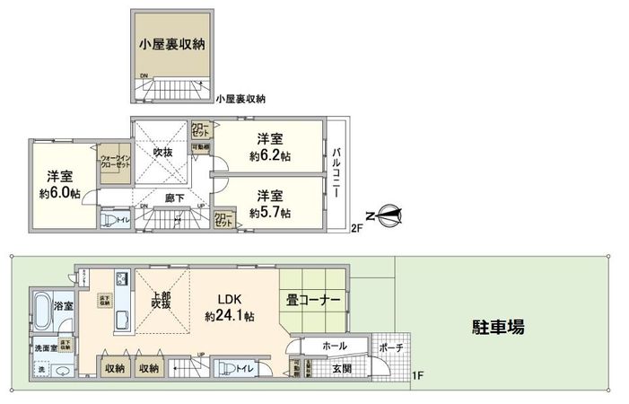 紫竹西北町 2号地 間取図(平面図) 紫竹西北町 2号地 間取図(平面図)